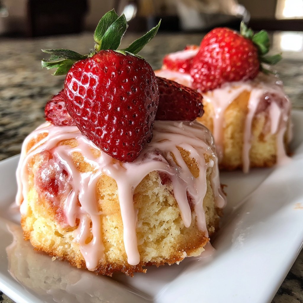 Mini Heart Cake with Strawberry Buttercream