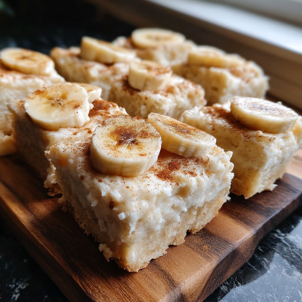Banana Cinnamon Yogurt Squares