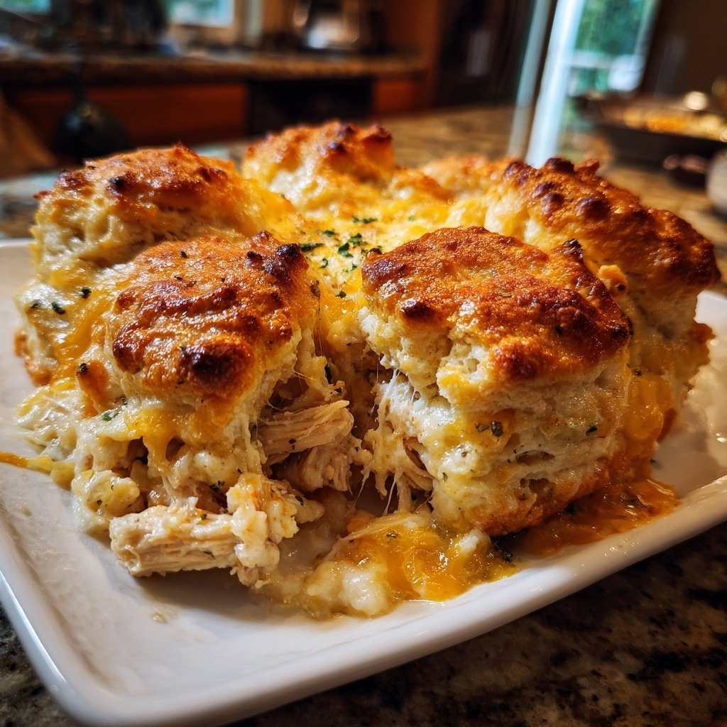 Chicken And Biscuit Casserole