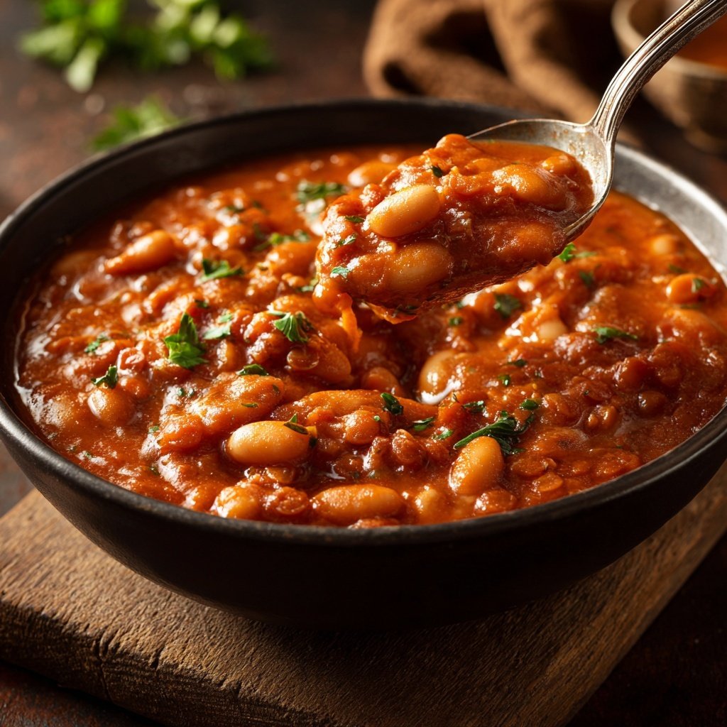 Creamy Tomato White Bean Lentils