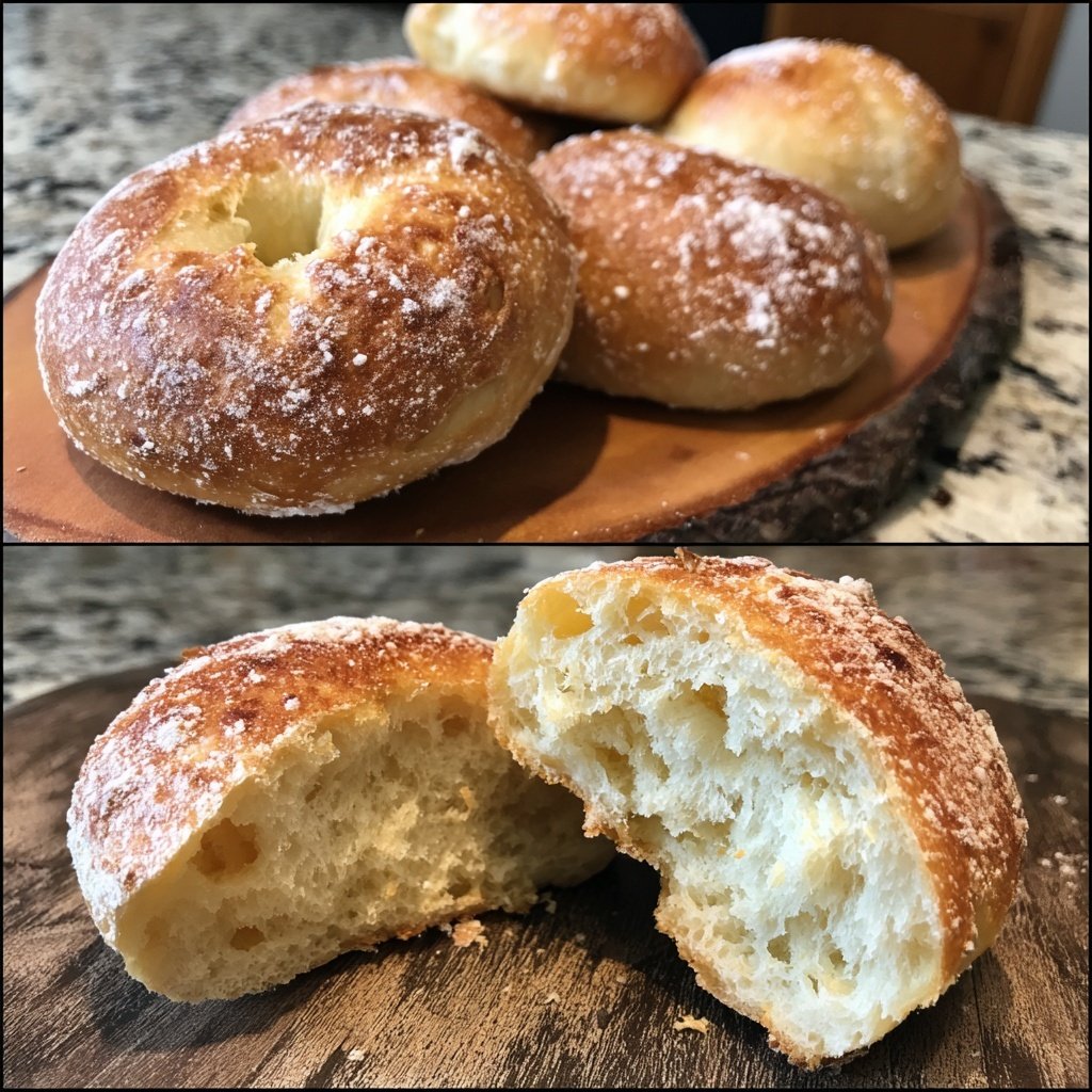 Air Fryer Yogurt Bagels Plain