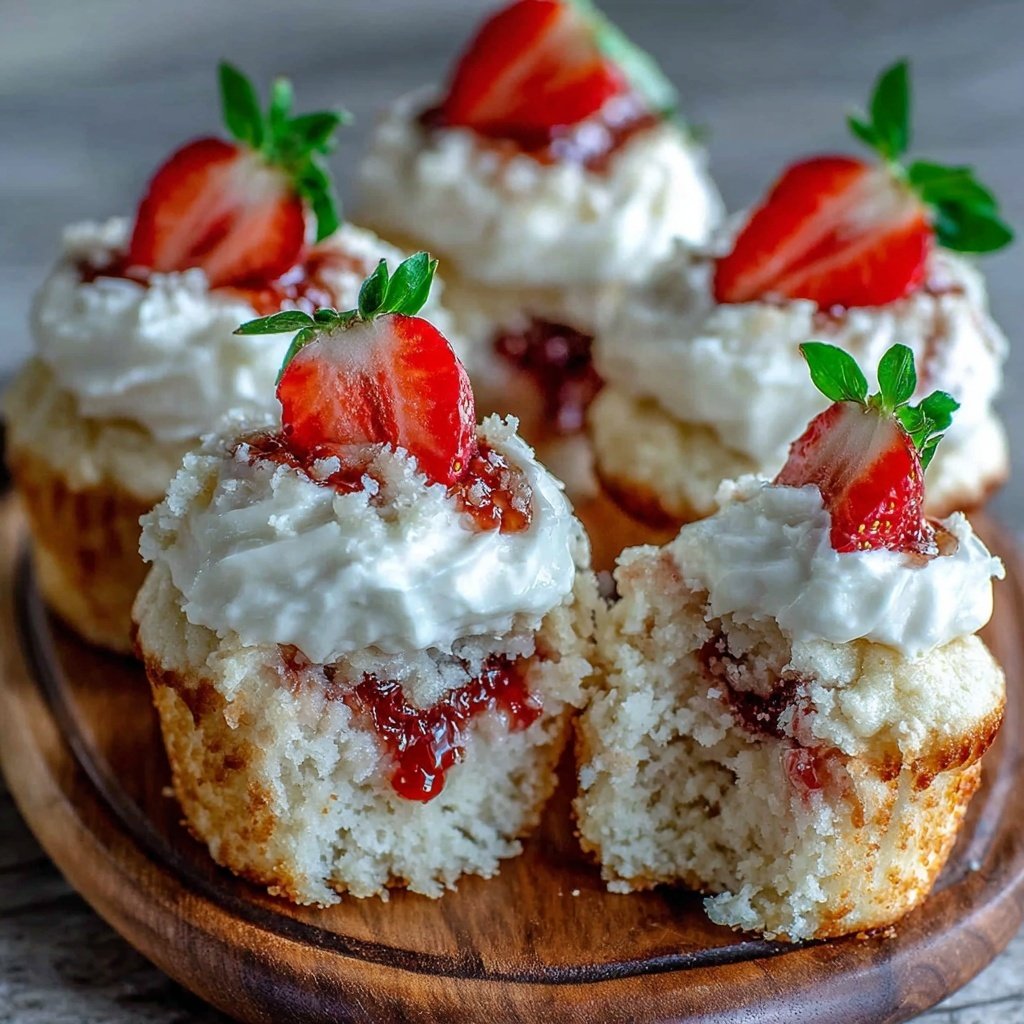 Strawberry Shortcake Cupcake Bites