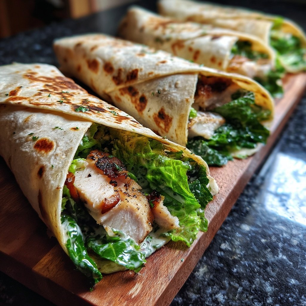 Grilled Chicken Caesar Wraps