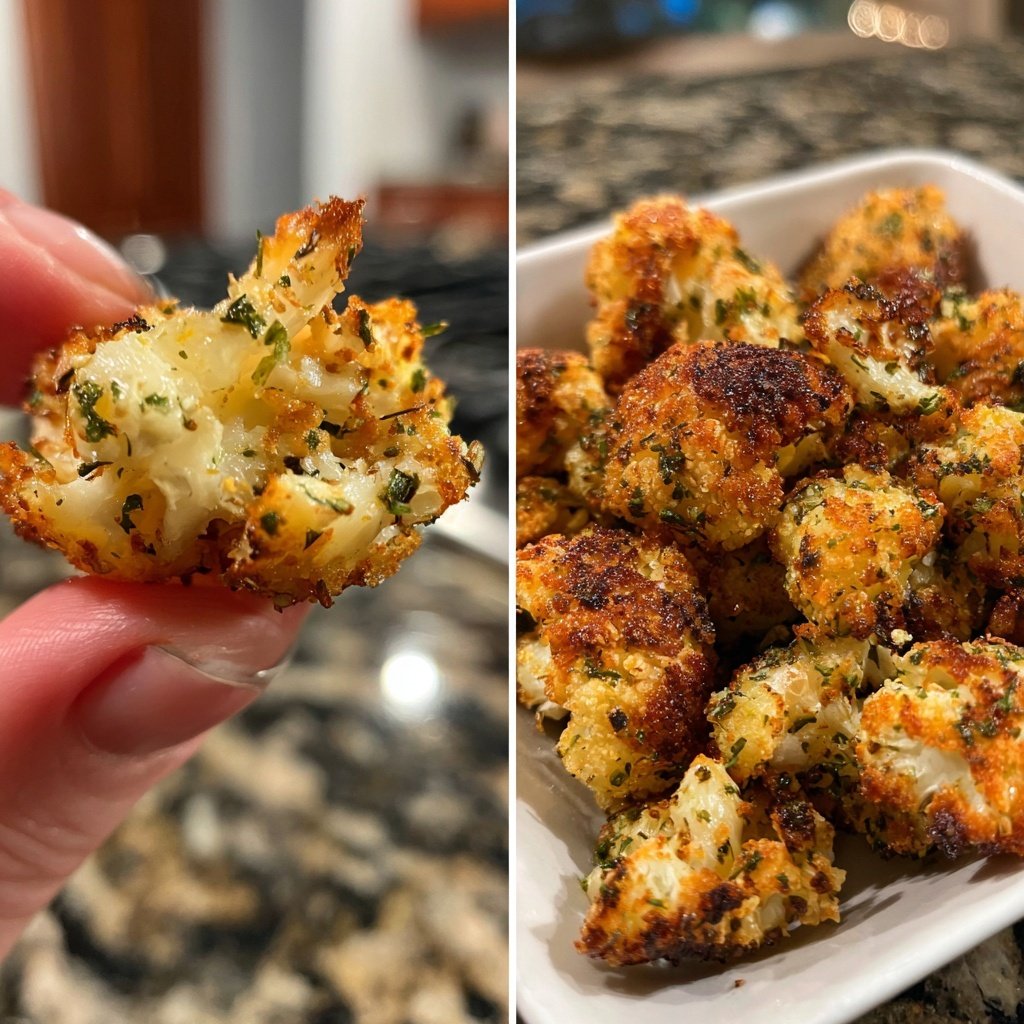 Crispy Cauliflower Herb Bites