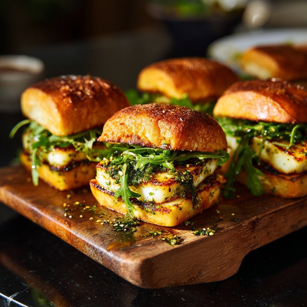 Grilled Halloumi Sliders