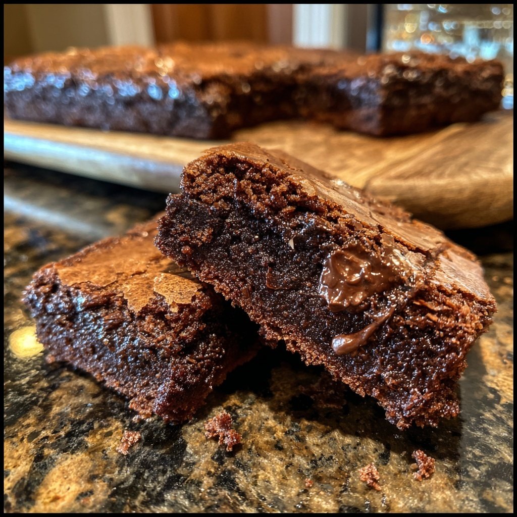 Sourdough Discard Brownies Crackly Top