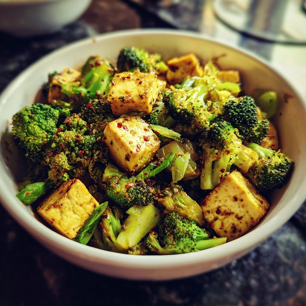 Healthy Dinner Broccoli Tofu Stir Fry