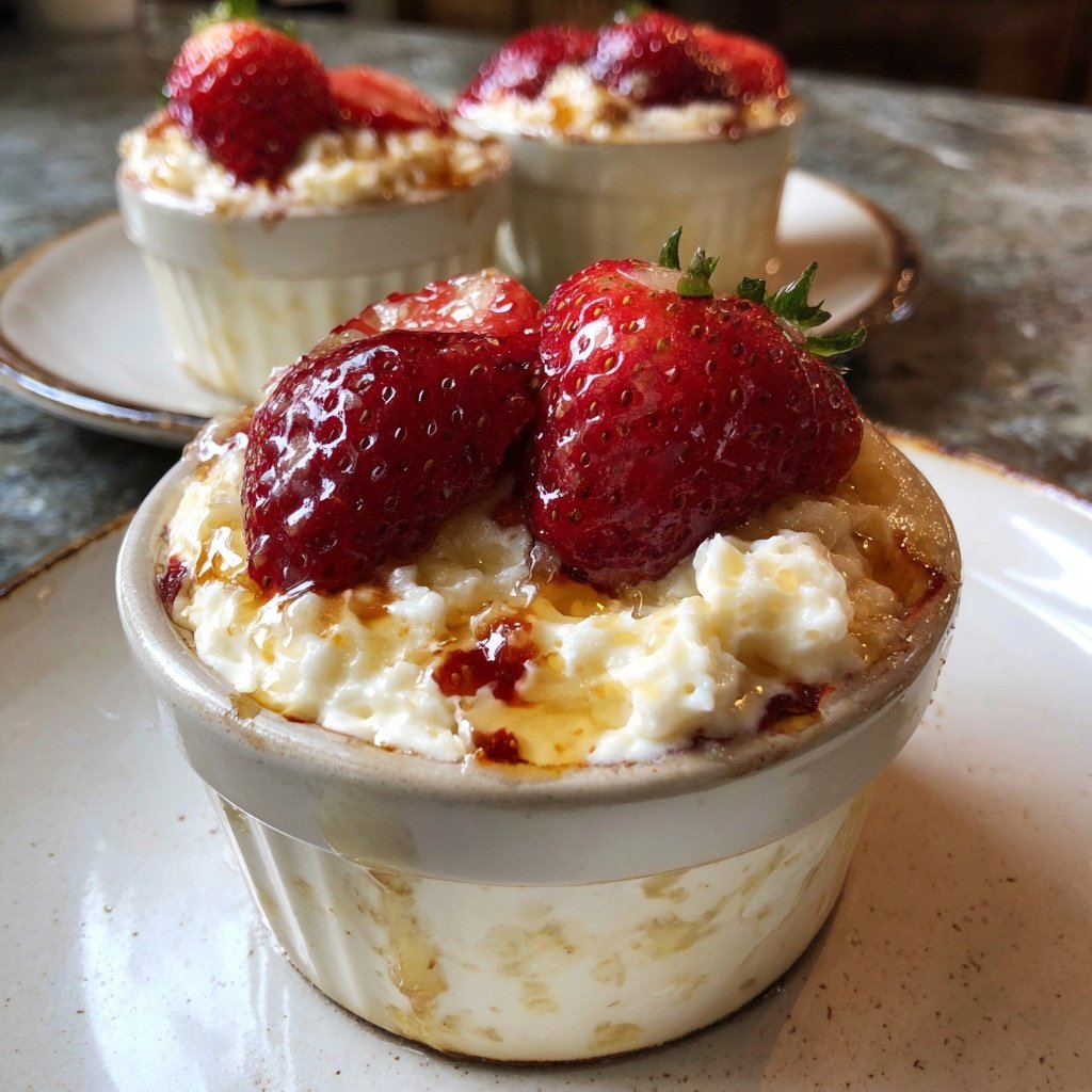 Strawberry Honey Yogurt Breakfast Pots