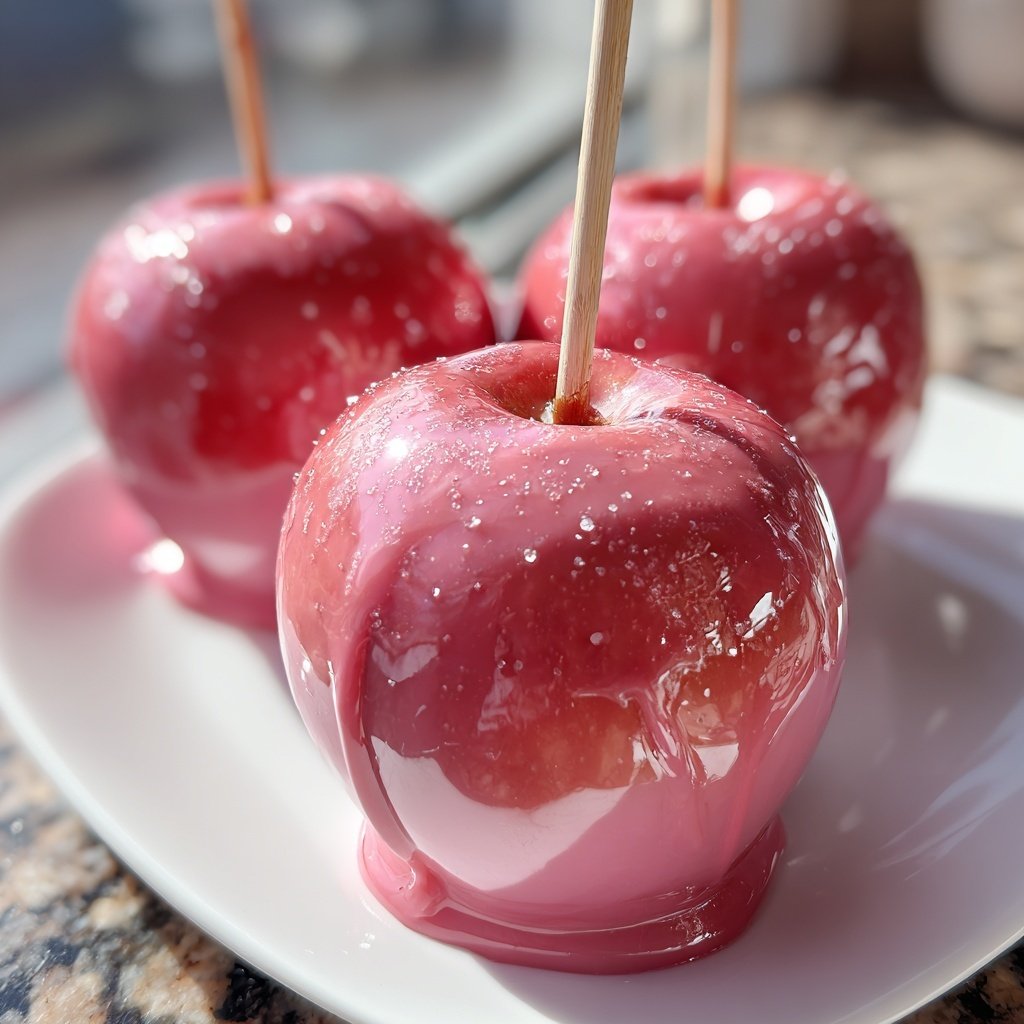 Pink Candy Apples