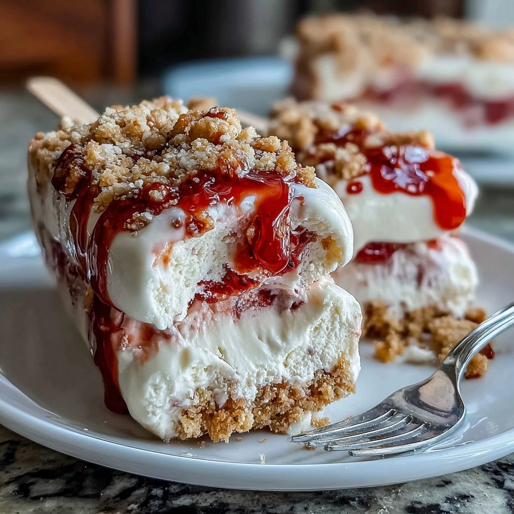 Strawberry Shortcake Ice Cream Bars