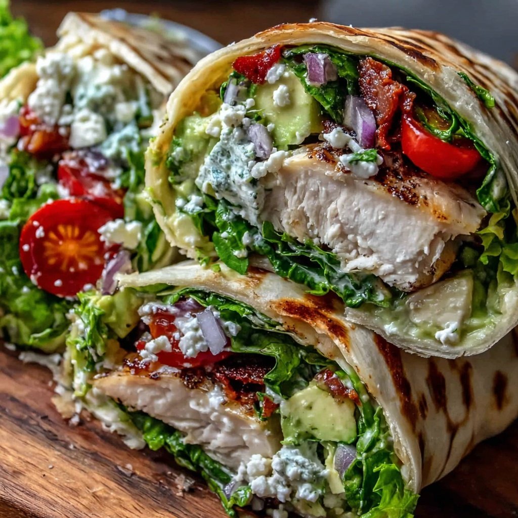 Healthy Chicken And Spinach Wrap