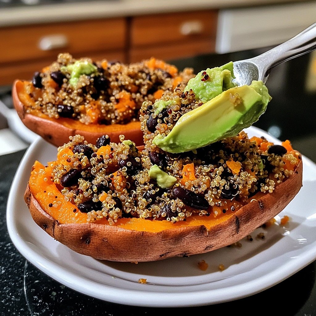 Healthy Stuffed Sweet Potatoes
