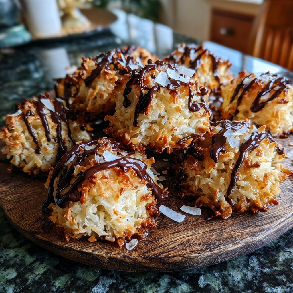 Chocolate Coconut Macaroons